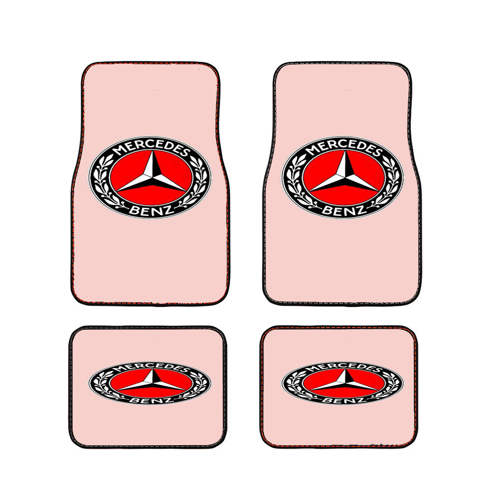 Mercedes Benz Logo Racing Amg Pink Car Floor Mats Accessories