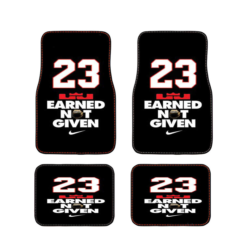 Michael Jordan Earned Not Given Car Floor Mats Accessories