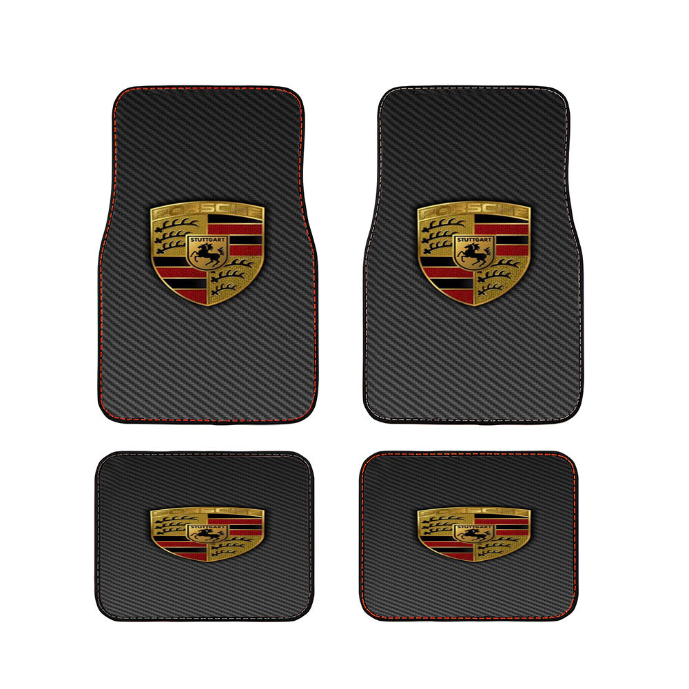 Porsche Badge Logo Car Floor Mats Accessories