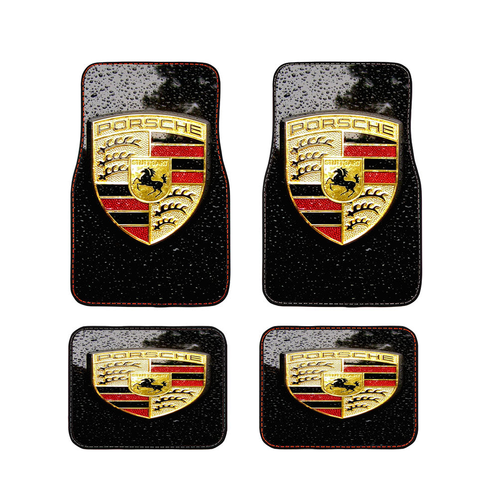 Porsche Emblem Car Floor Mats Accessories