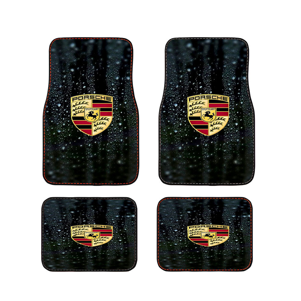 Porsche Emblem Water Drop Car Floor Mats Accessories