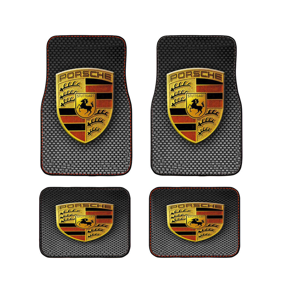 Simple Porsche Logo Car Floor Mats Accessories