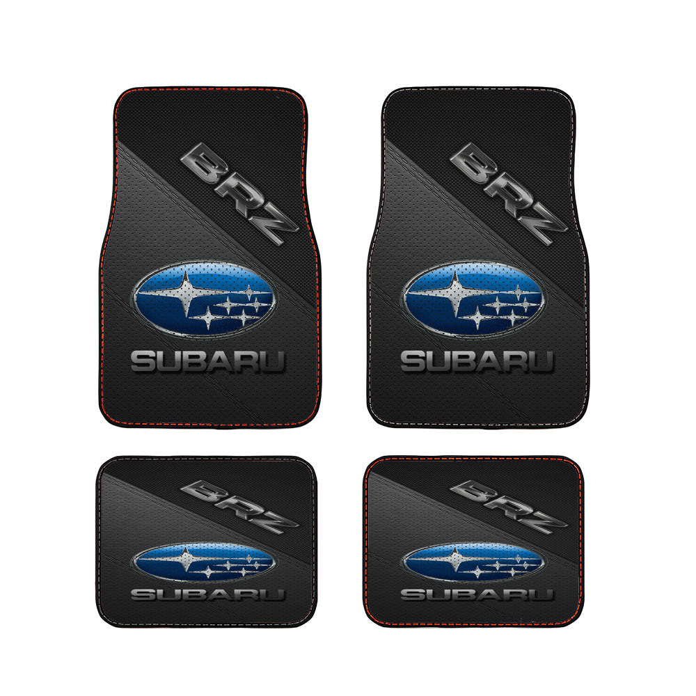 Subaru Brz Leather Textu Car Floor Mats Accessories