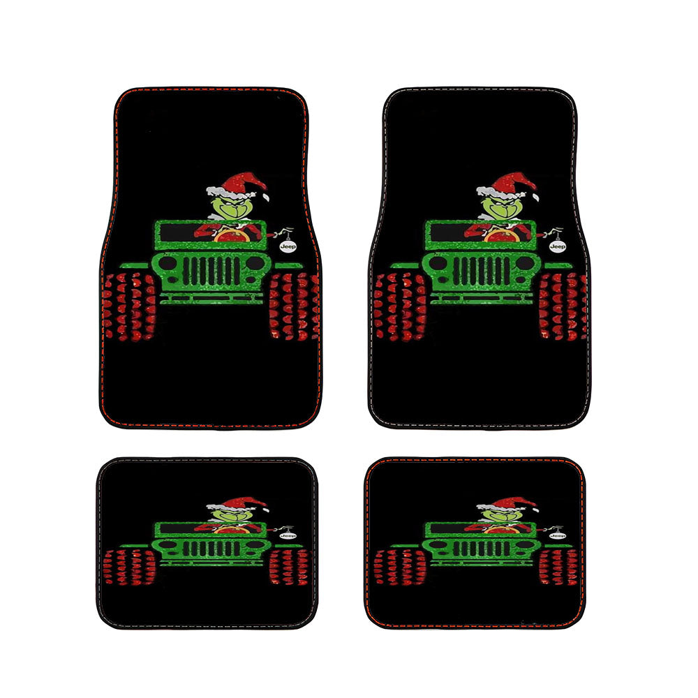 The Grinch Riding Jeep Car Floor Mats Accessories