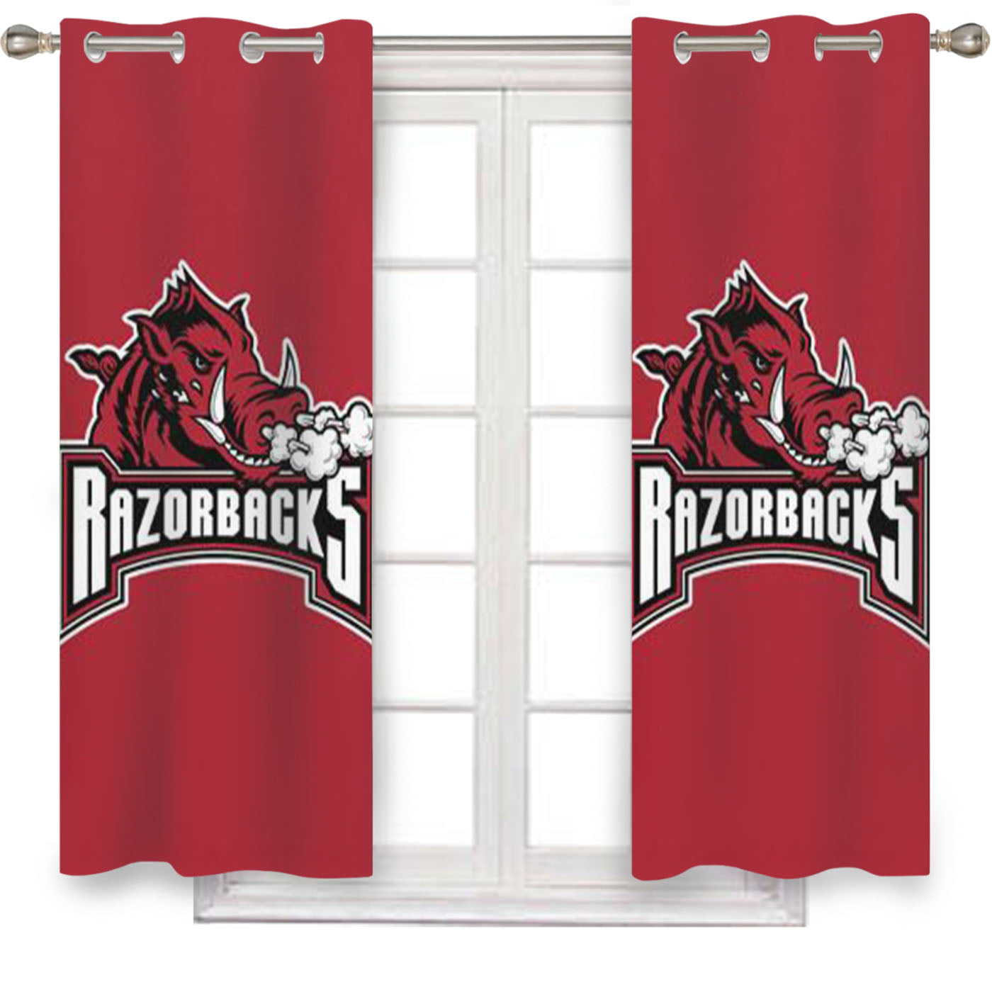 Arkansas Razorbacks Window Curtains