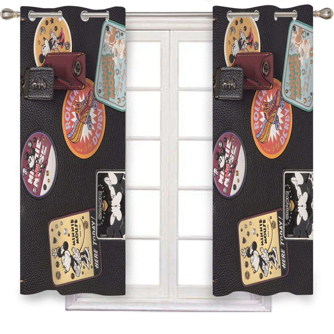 Coach Disney Patch Black Bag Window Curtains