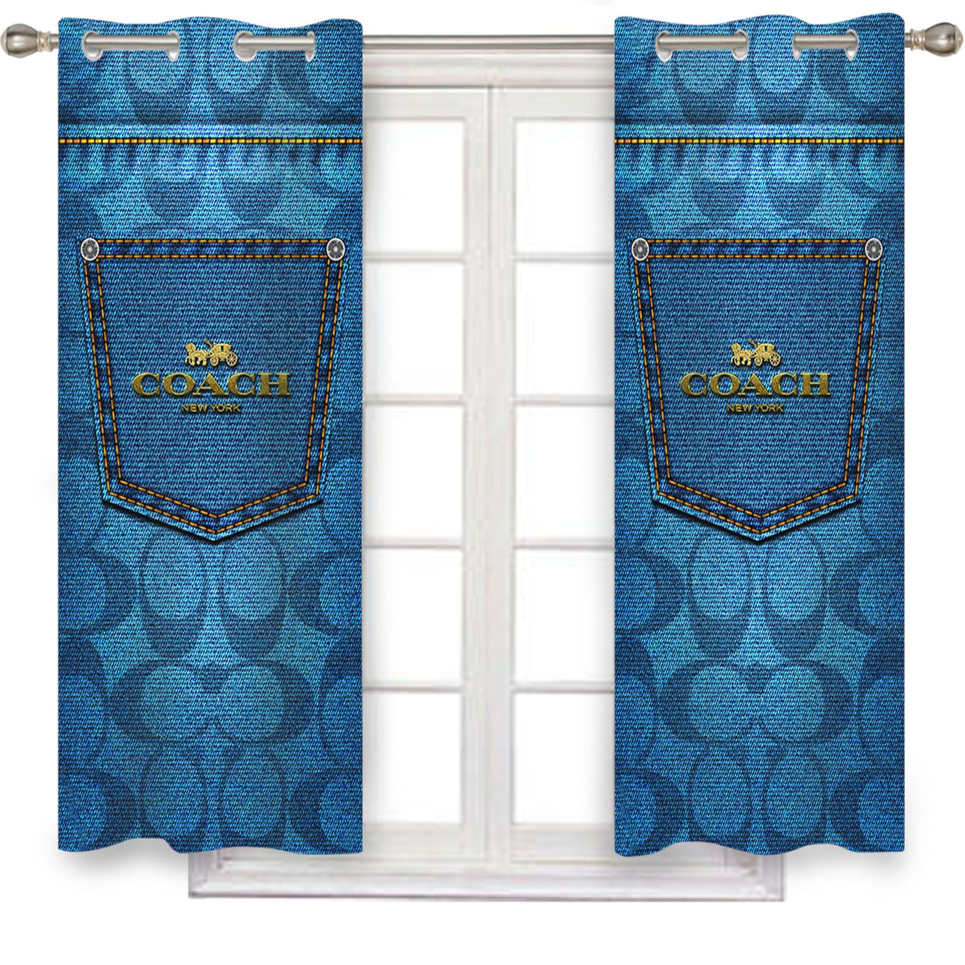 Coach Jeans Window Curtains