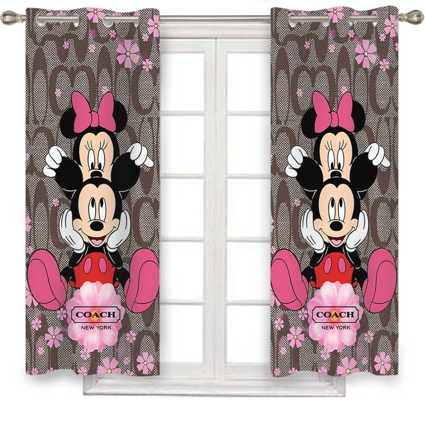 Coach Mickey Minnie Window Curtains