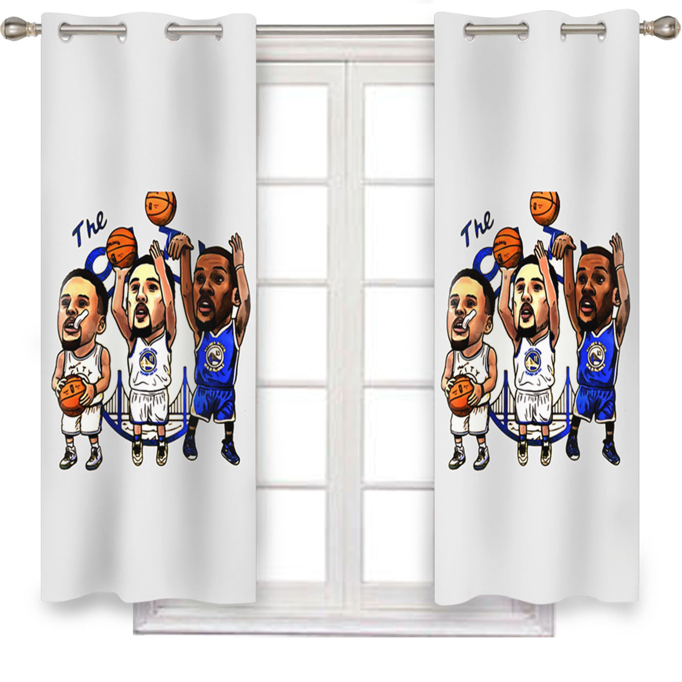 Coach Mike Krzyzewski Window Curtains