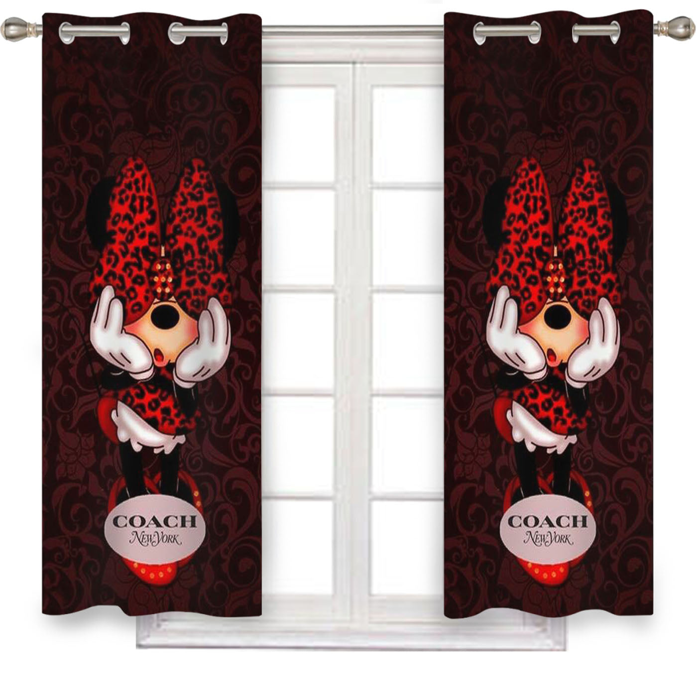 Coach Minnie Mouse New York Window Curtains