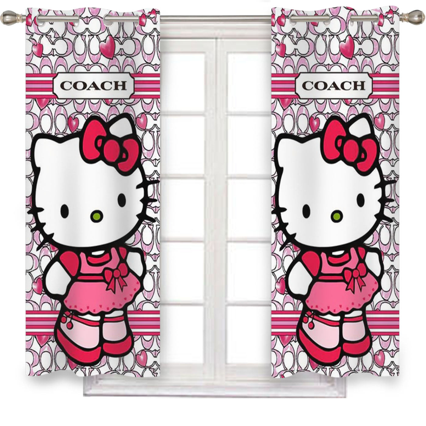 Coach New York Hello Kitty 2 Window Curtains