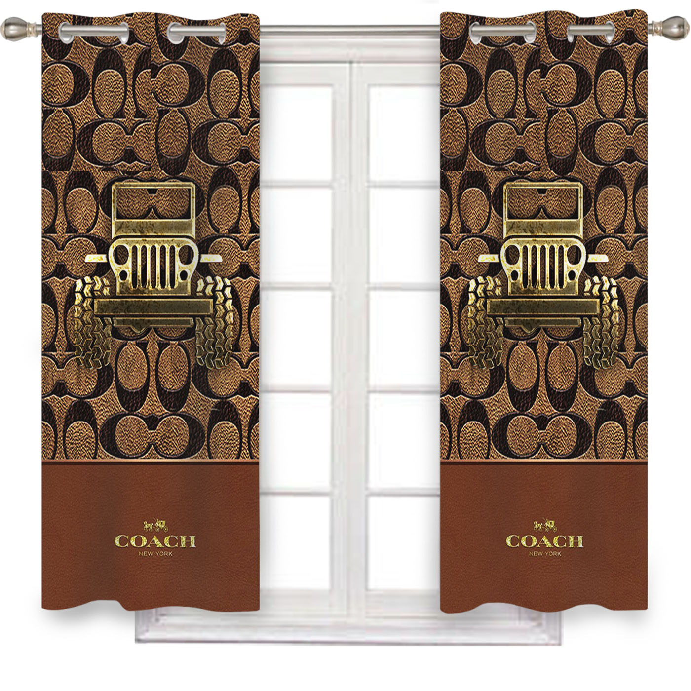 Coach New York Jeep Window Curtains