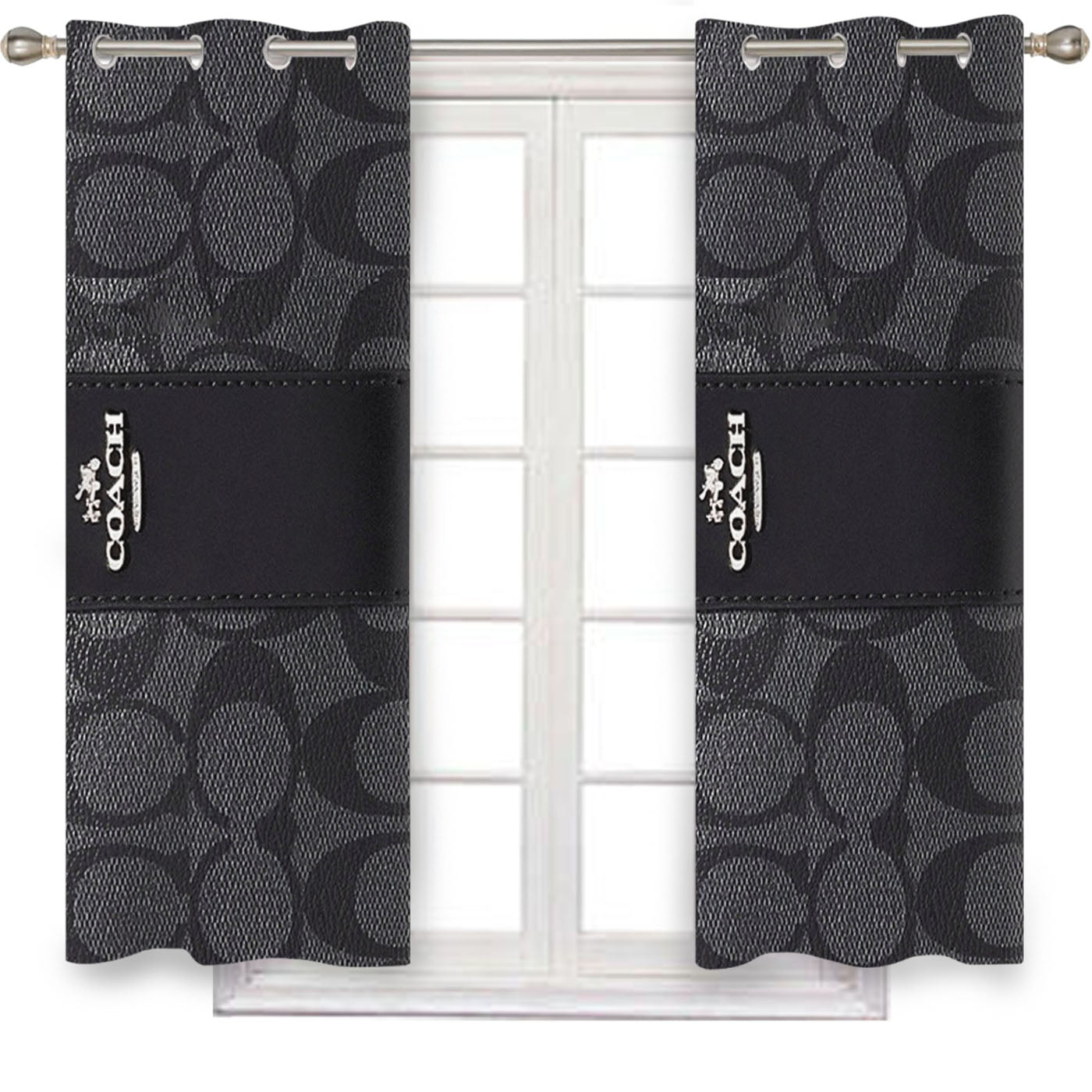 Coach Wallet Window Curtains