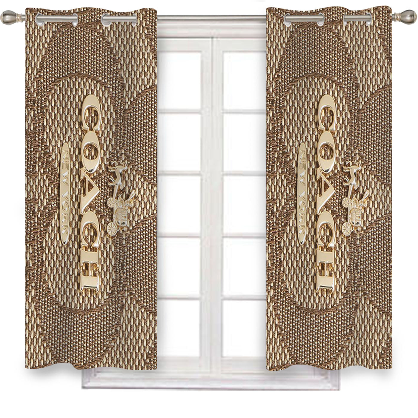 Coach Wallet 2 Window Curtains