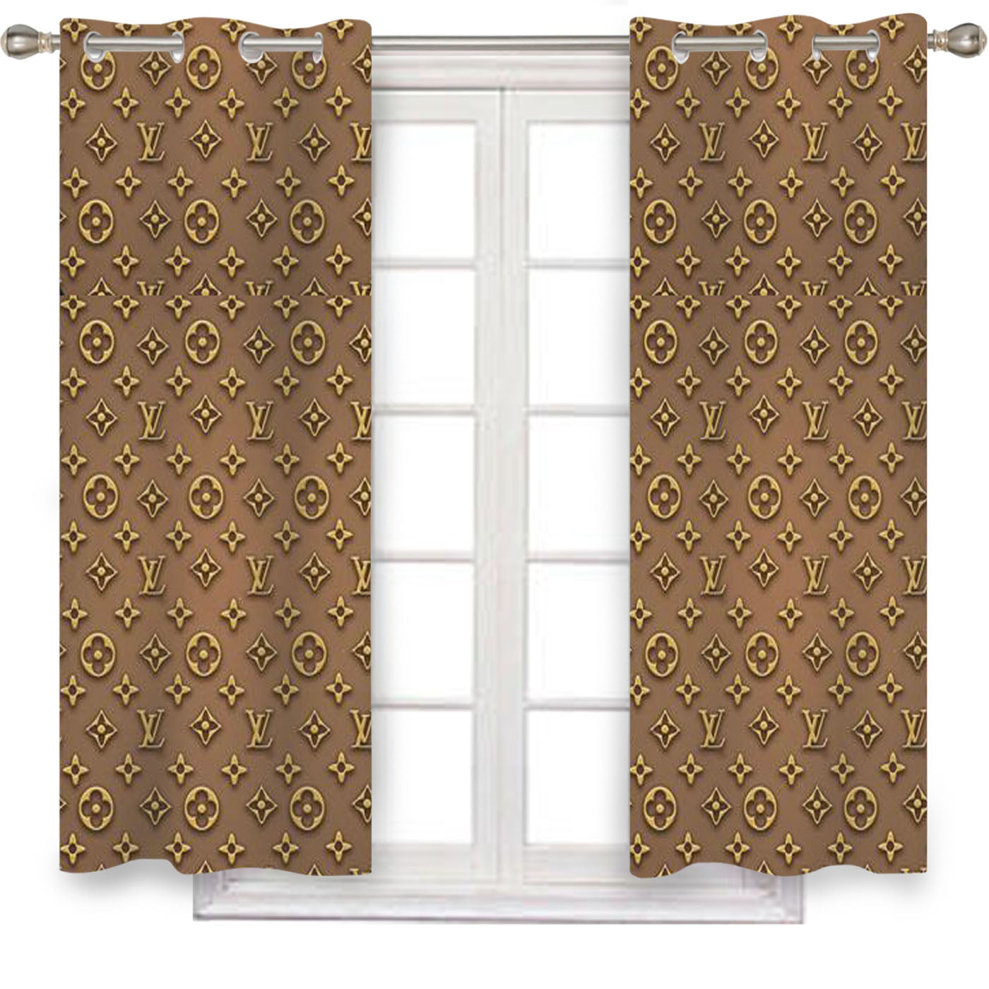 Emboss Louis Vuitton Window Curtains