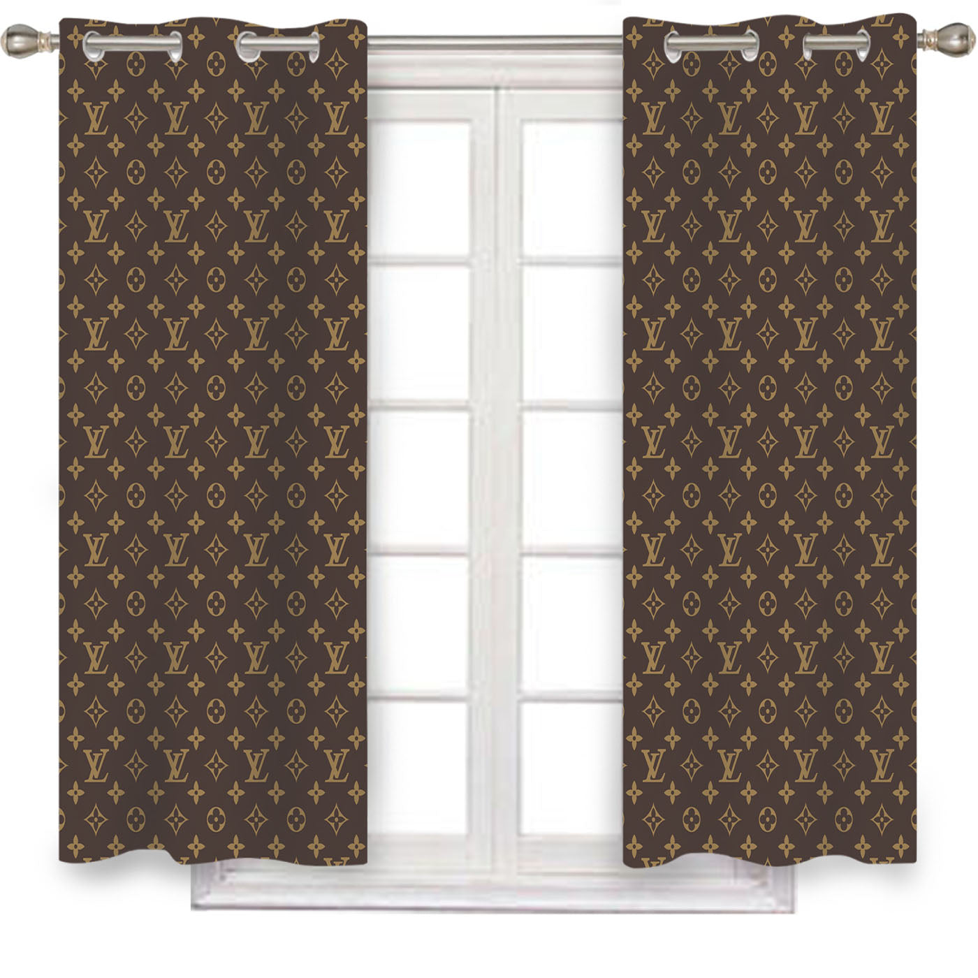 Louis Vuitton Aesthetic Window Curtains