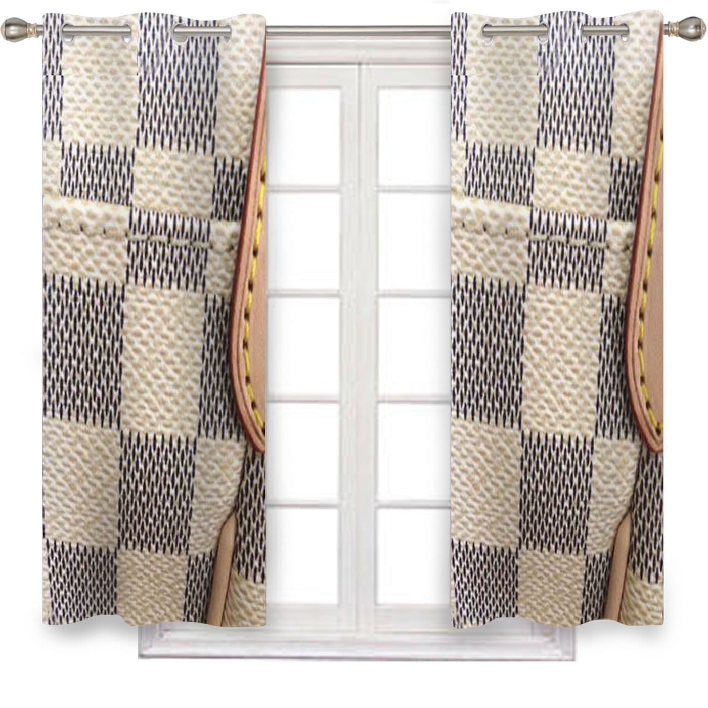Louis Vuitton Checkered Window Curtains