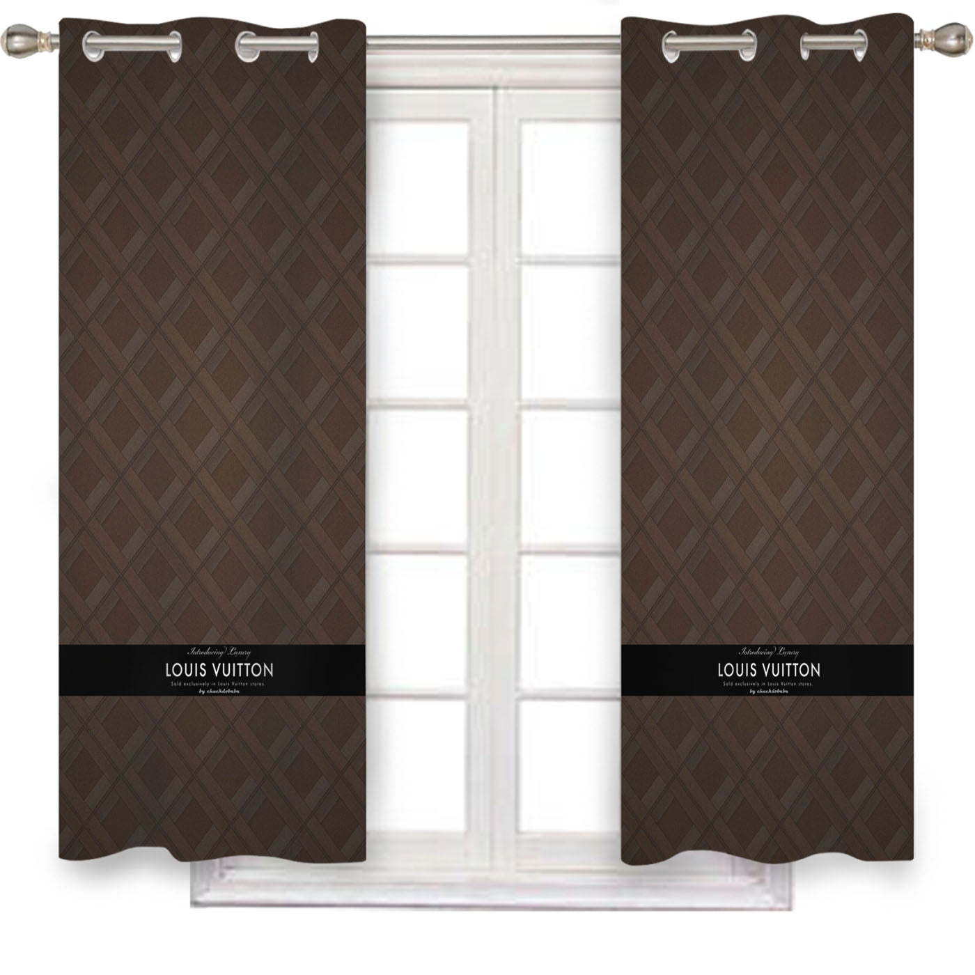 Louis Vuitton Chic Lady Window Curtains