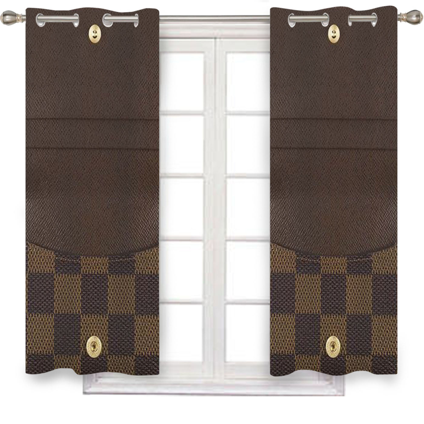 Louis Vuitton Damier Window Curtains