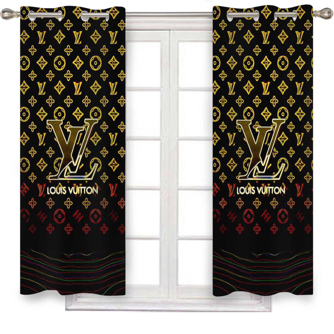 Louis Vuitton Design Window Curtains