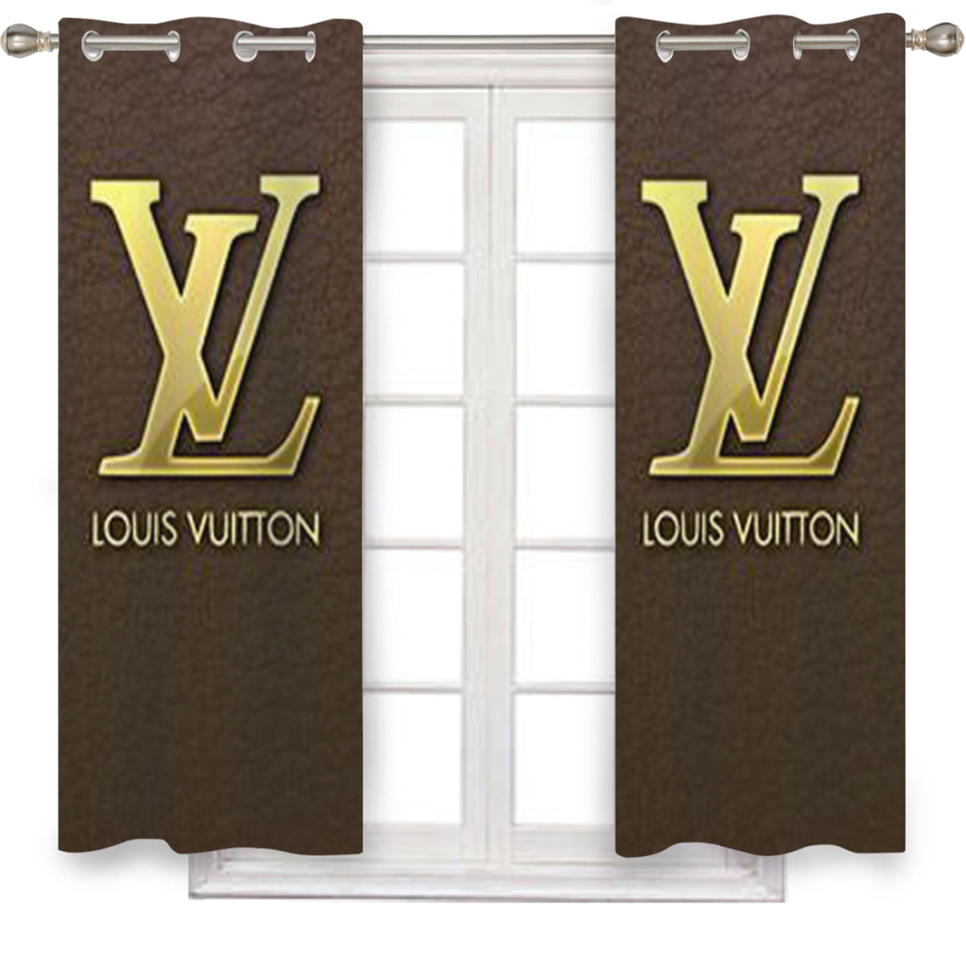 Louis Vuitton Leather Window Curtains