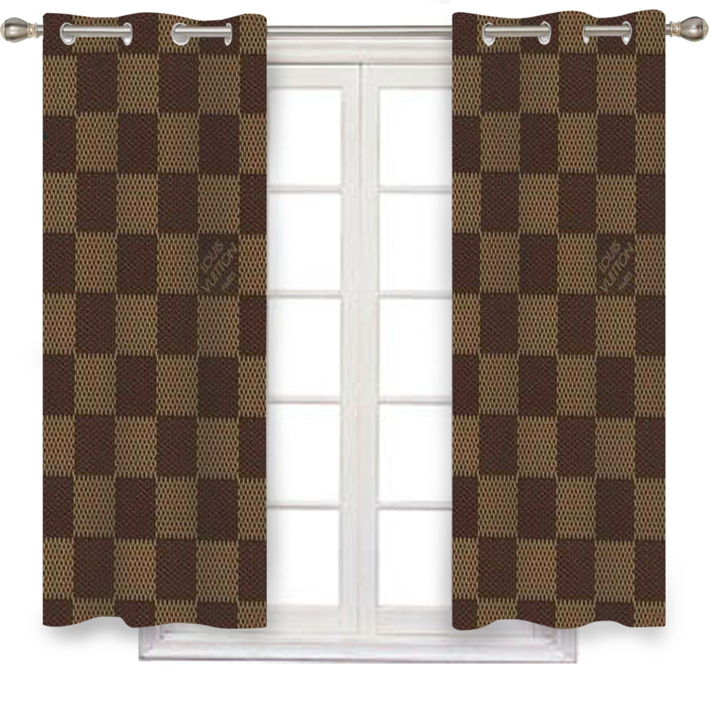 Louis Vuitton Pattern Window Curtains