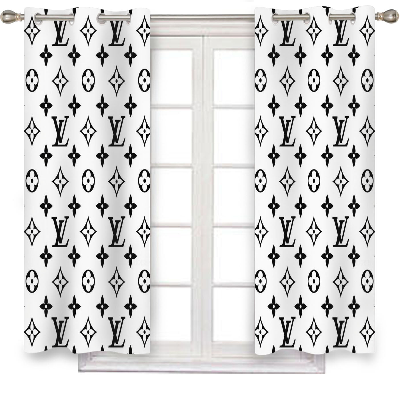 Louis Vuitton Pattern Creative Window Curtains