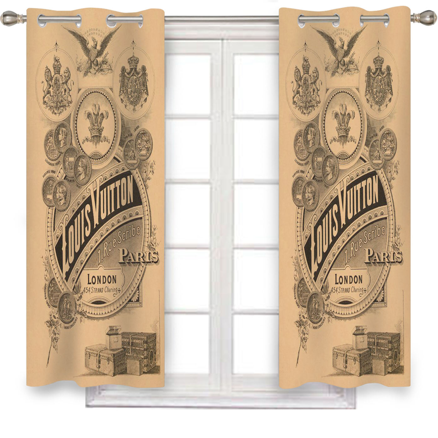 Louis Vuitton Vintage Window Curtains