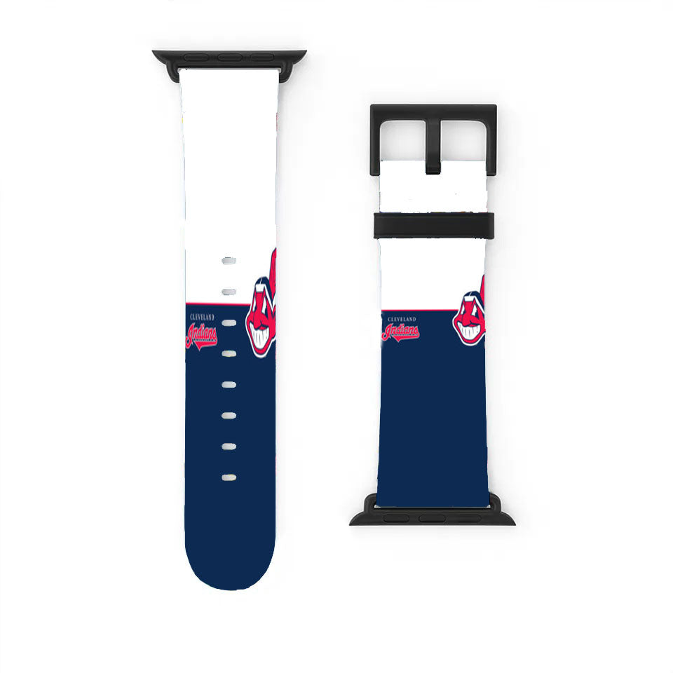 Cleveland Indians Baseball Apple Watch Band 38Mm - 44Mm