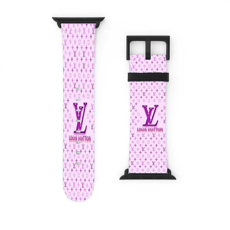 Louis Vuitton Logo Purple Apple Watch Band 38Mm - 44Mm