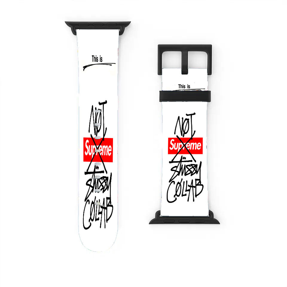Not Supreme Stussy Collab Apple Watch Band 38Mm - 44Mm