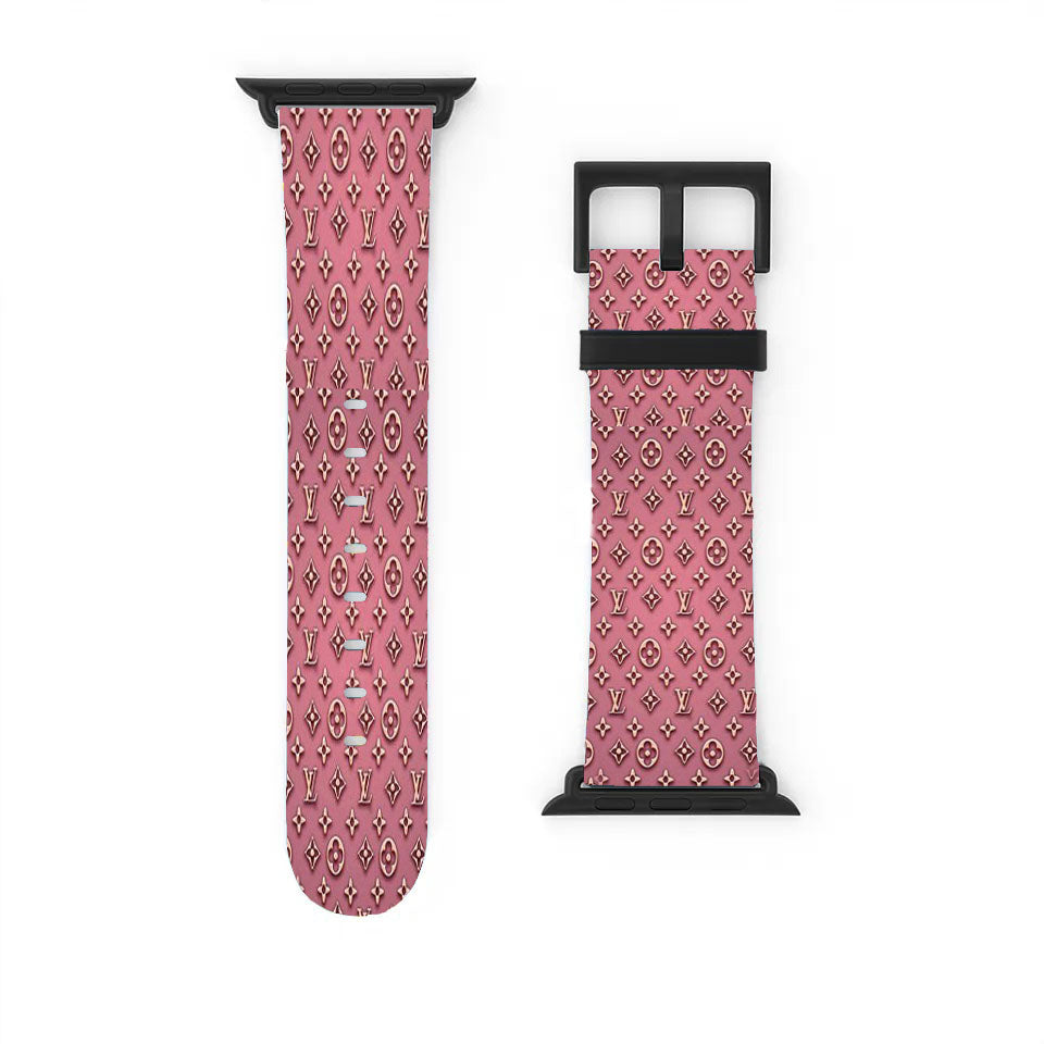 Pink Louis Vuitton Apple Watch Band 38Mm - 44Mm
