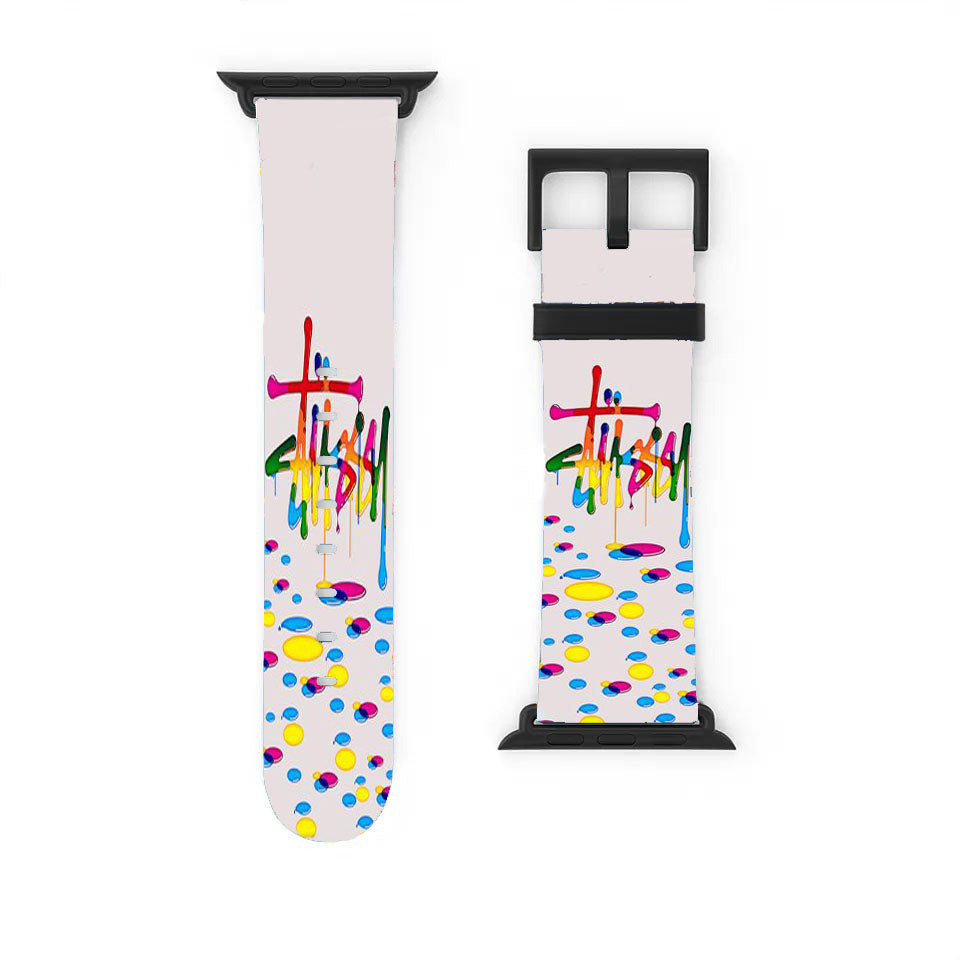 Stussy Drops Of Paint Apple Watch Band 38Mm - 44Mm