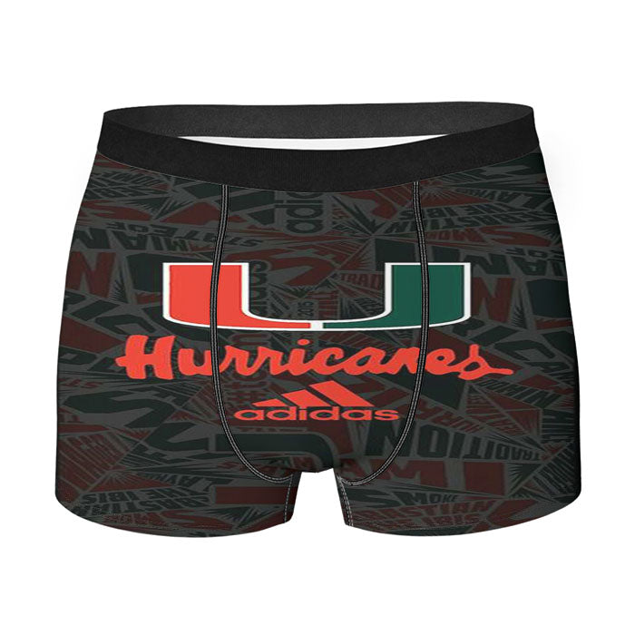 Miami Hurricanes Um Adidas Men'S Boxer Briefs
