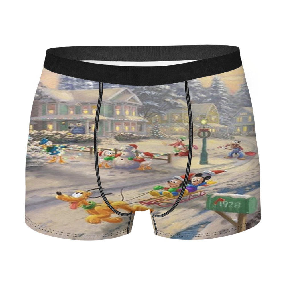 Mickey’S Friends Victorian Christmas Men'S Boxer Briefs