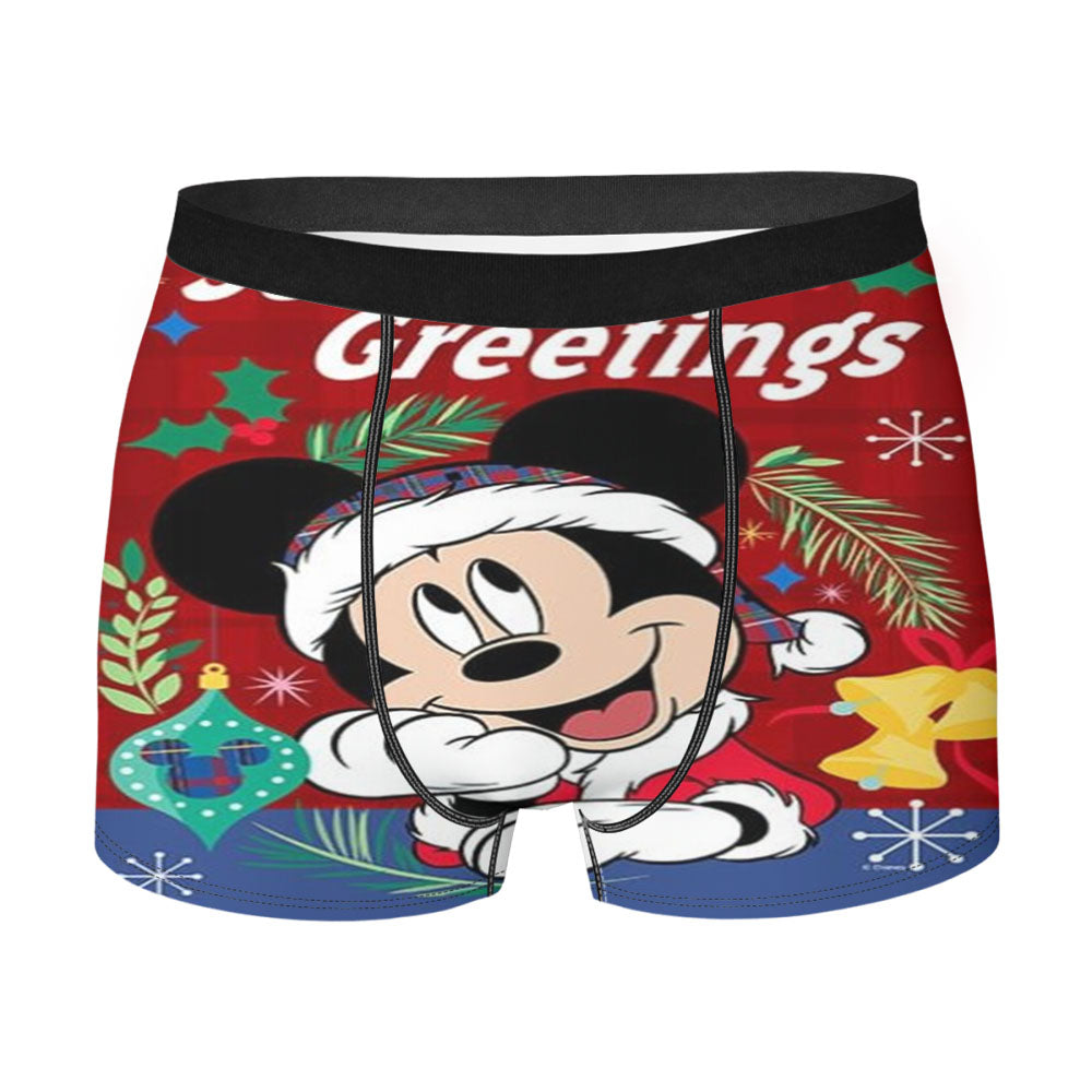 Season’S Greetings Mickey Men'S Boxer Briefs