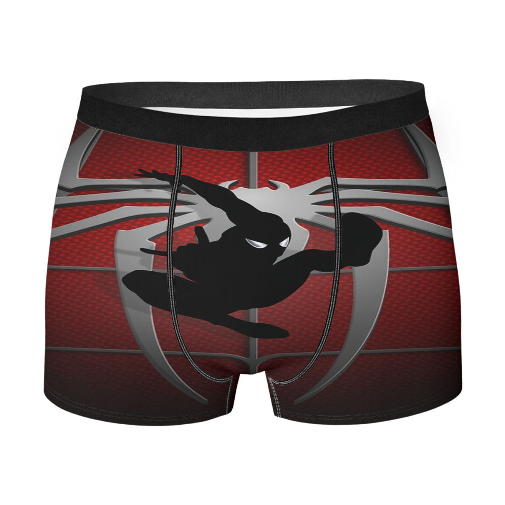 Spiderman Silhouette Chest Logo Men'S Boxer Briefs