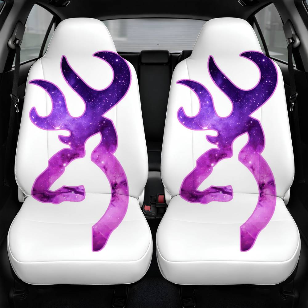 Love Browning Deer Camo Boy 2 Car Seat Cover Personalized Front Pair
