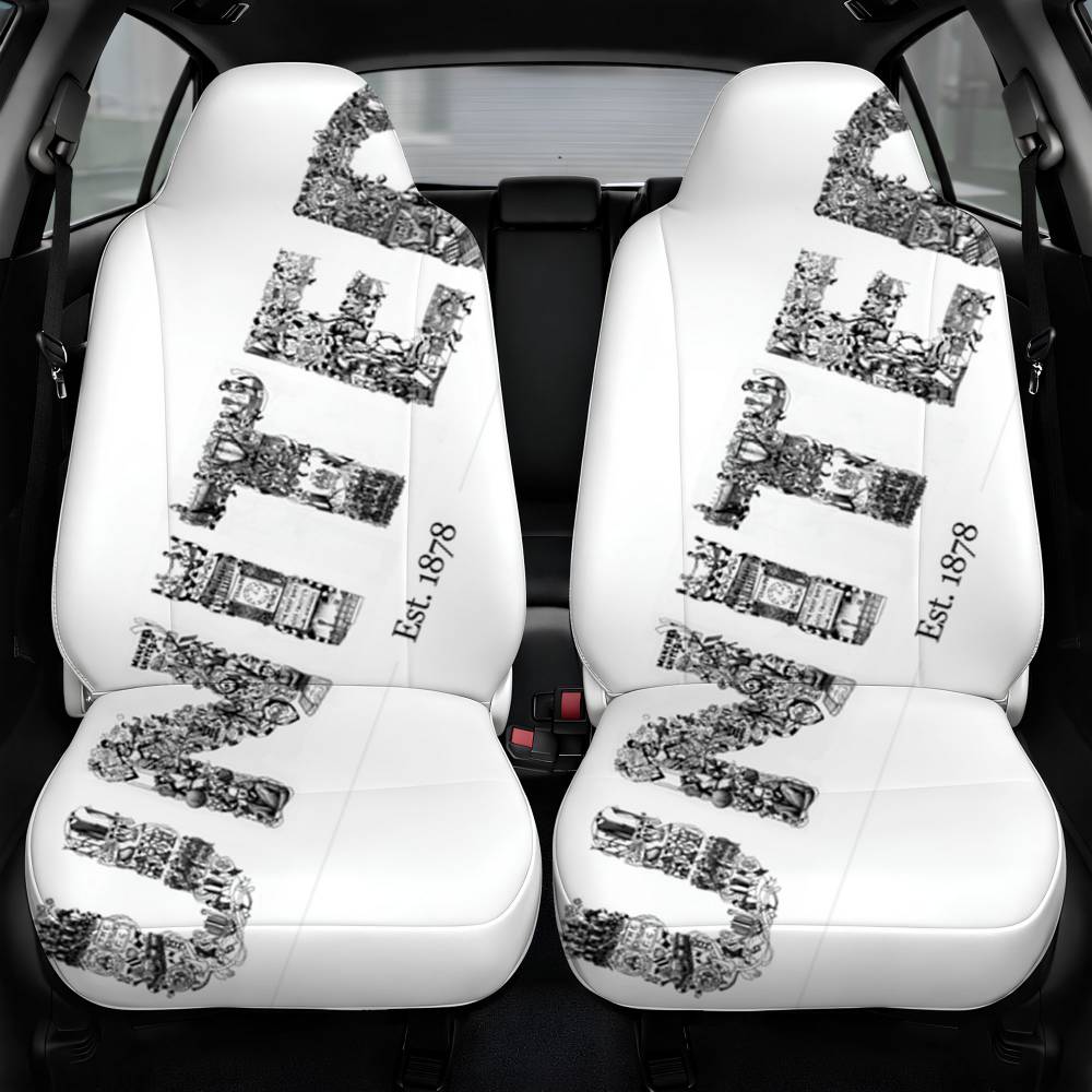 Manchester United Art Car Seat Cover Personalized Front Pair