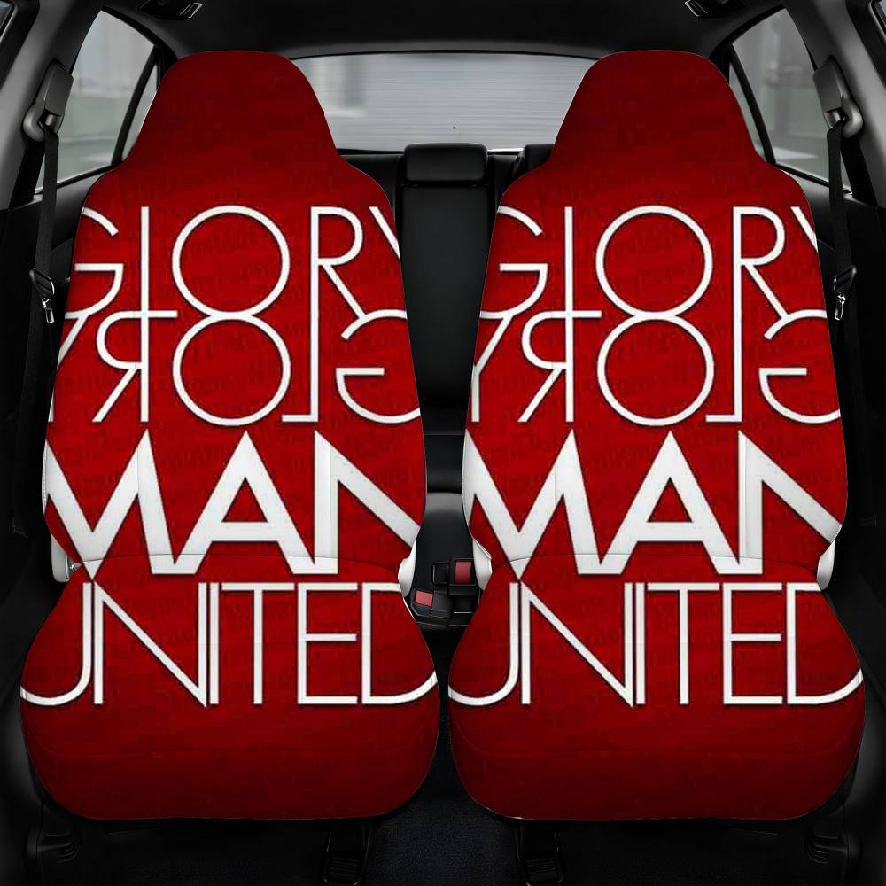 Manchester United Glory Glory Car Seat Cover Personalized Front Pair