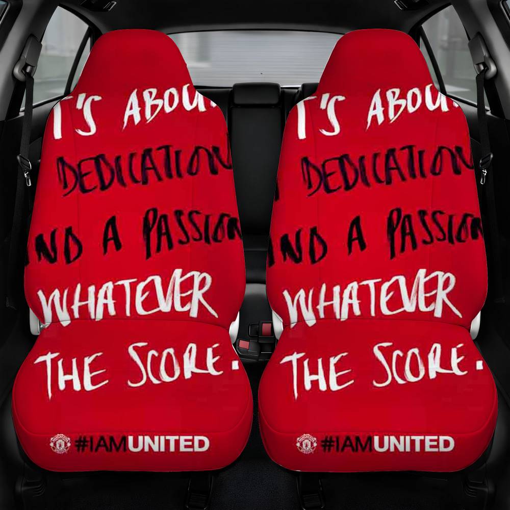 Manchester United I United Car Seat Cover Personalized Front Pair