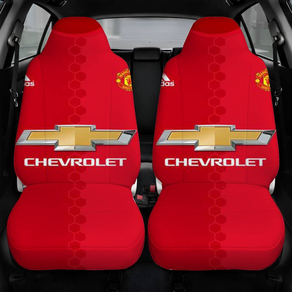 Manchester United Jersey Car Seat Cover Personalized Front Pair
