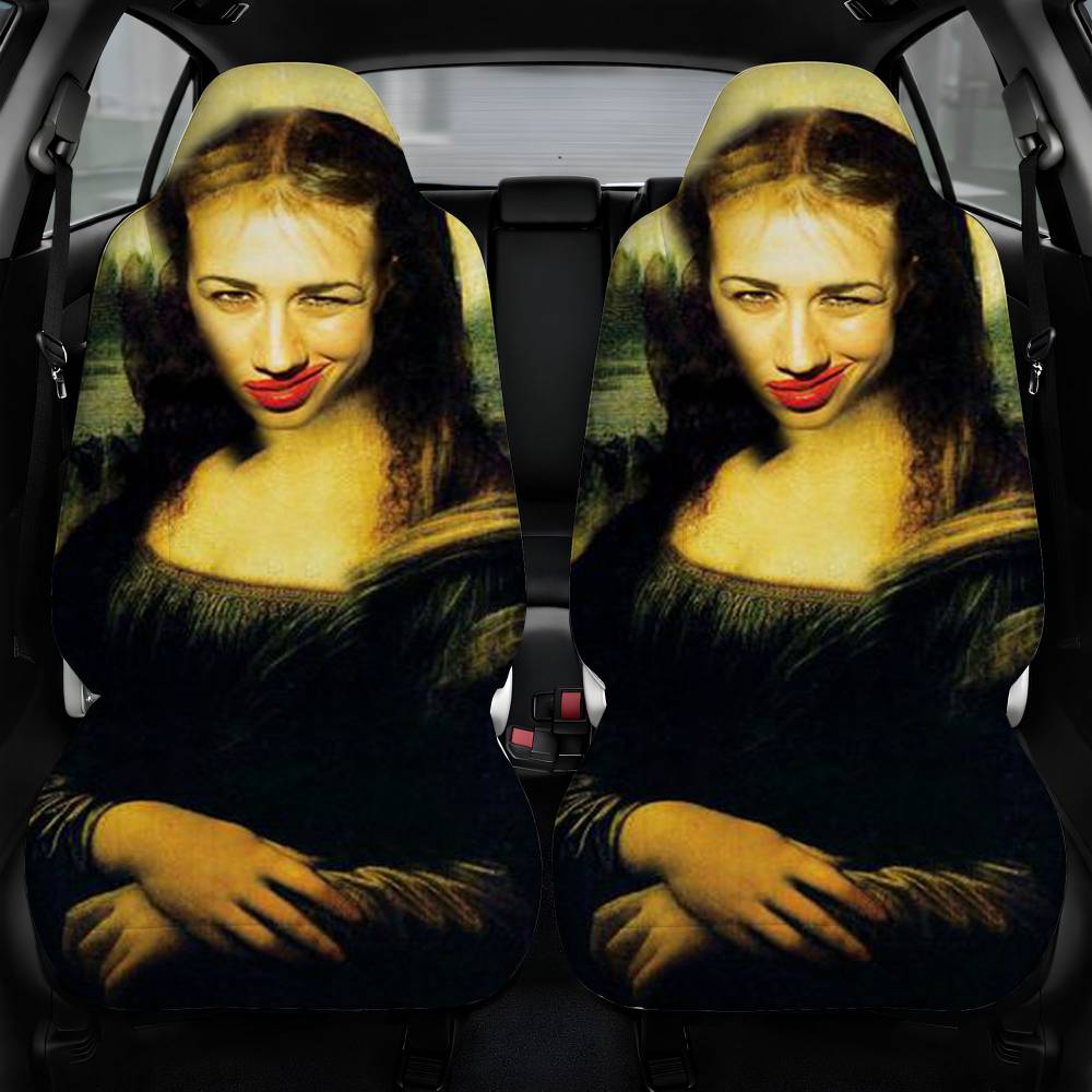 Miranda Sings Mona Lisa Car Seat Cover Personalized Front Pair