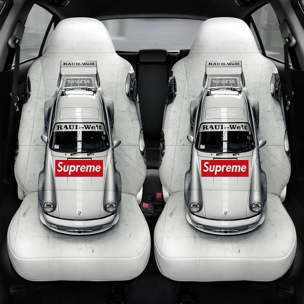 Supreme Porsche 911 Car Seat Cover Personalized Front Pair