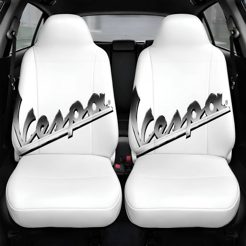 Vespa Logo'S Car Seat Cover Personalized Front Pair