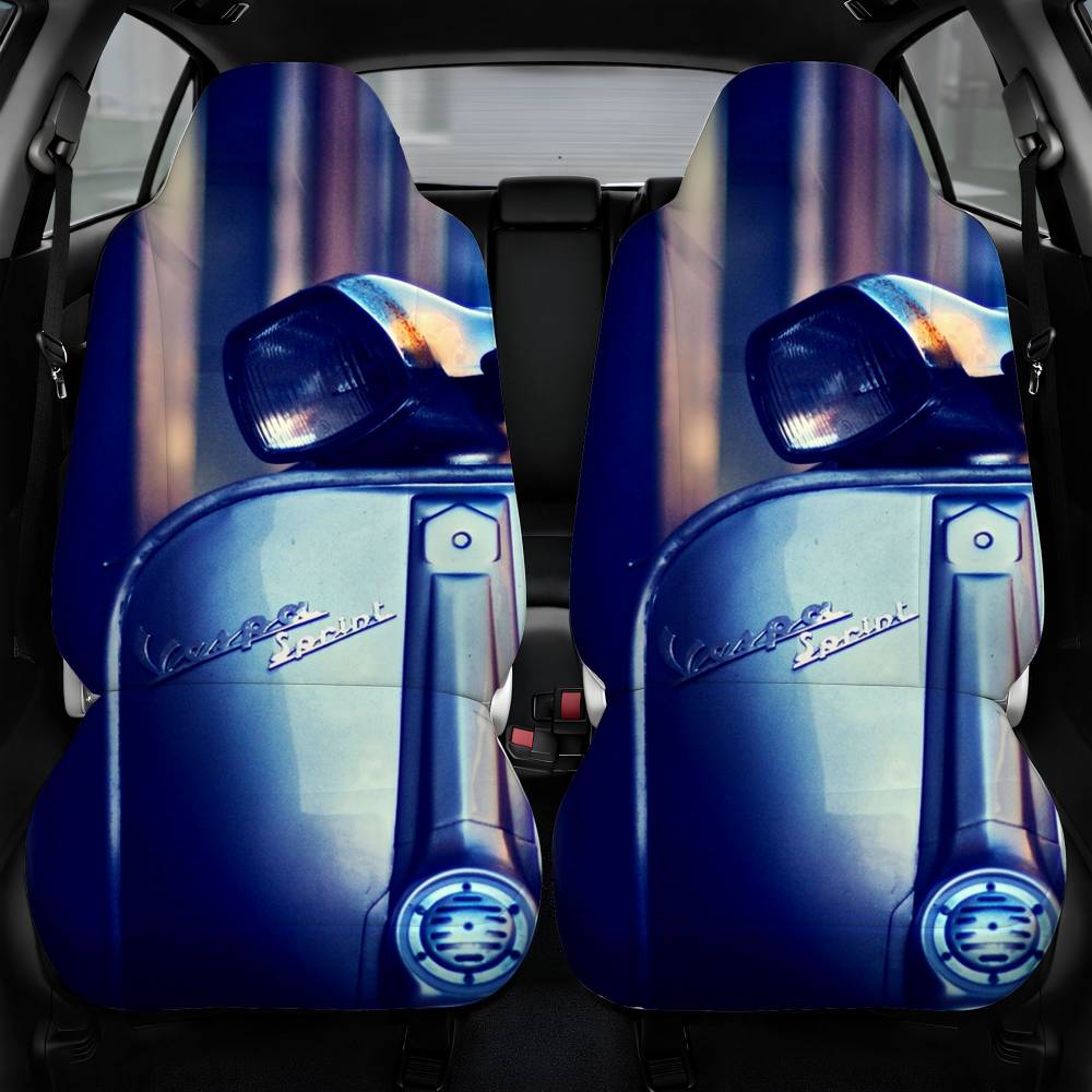 Vespa Scooter Car Seat Cover Personalized Front Pair