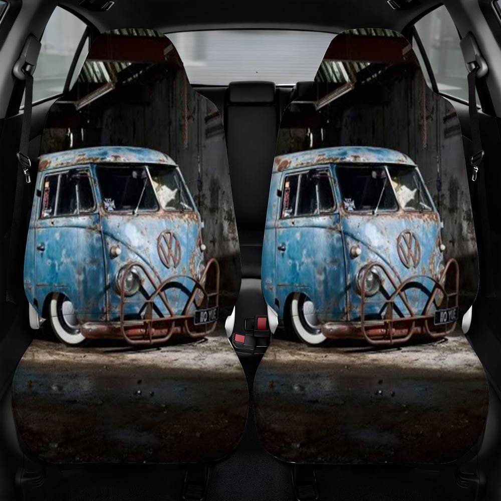 Volkswagen Classic Car 3 Car Seat Cover Personalized Front Pair