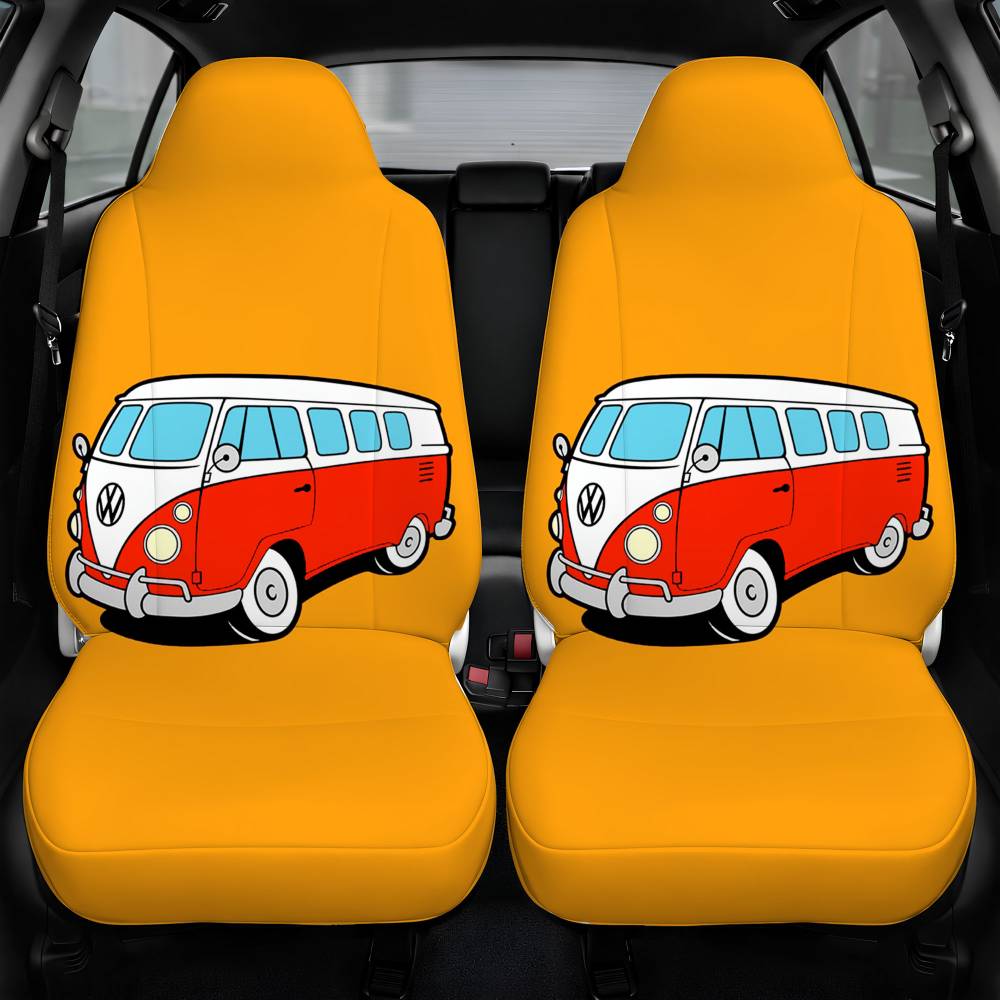 Volkswagen Classic Old Car Car Seat Cover Personalized Front Pair