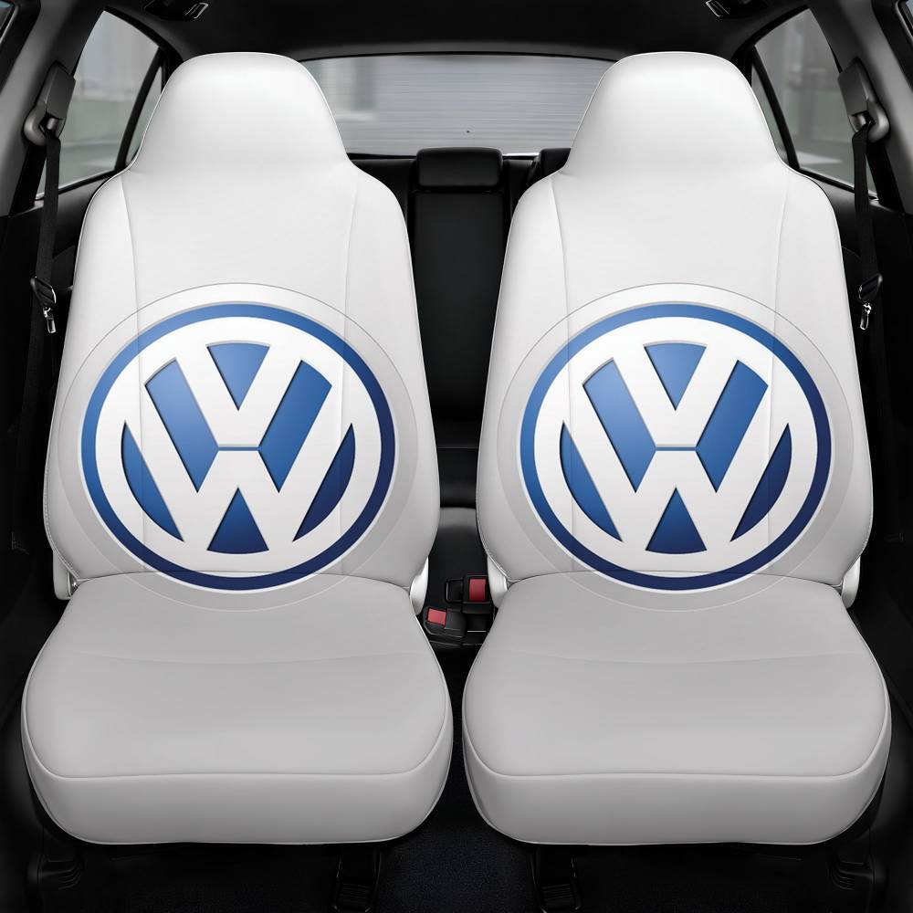 Volkswagen Logo Car Seat Cover Personalized Front Pair
