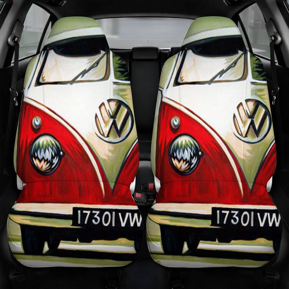Vw Art Car Seat Cover Personalized Front Pair
